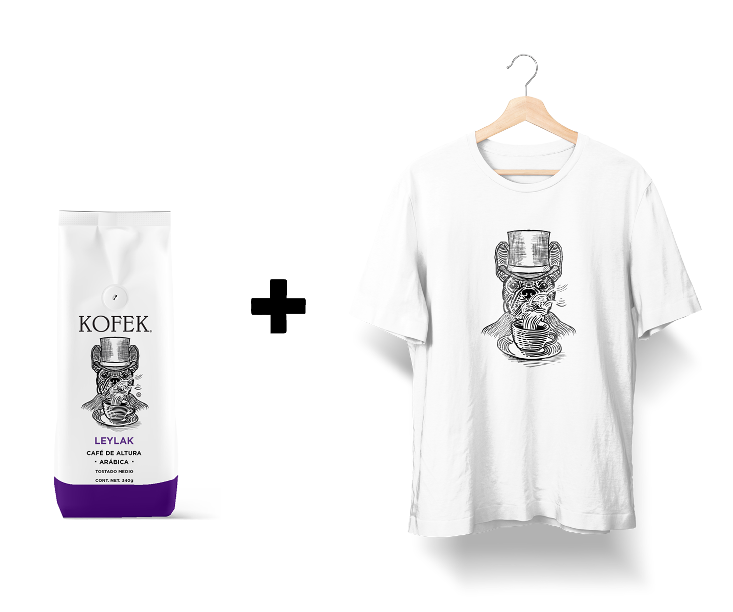 Combo Kofek - Café y Playera